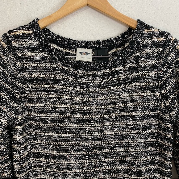 Harley Davidson Beaded Sweater Black and Gold‎ Women’s Size Medium - Picture 2 of 6